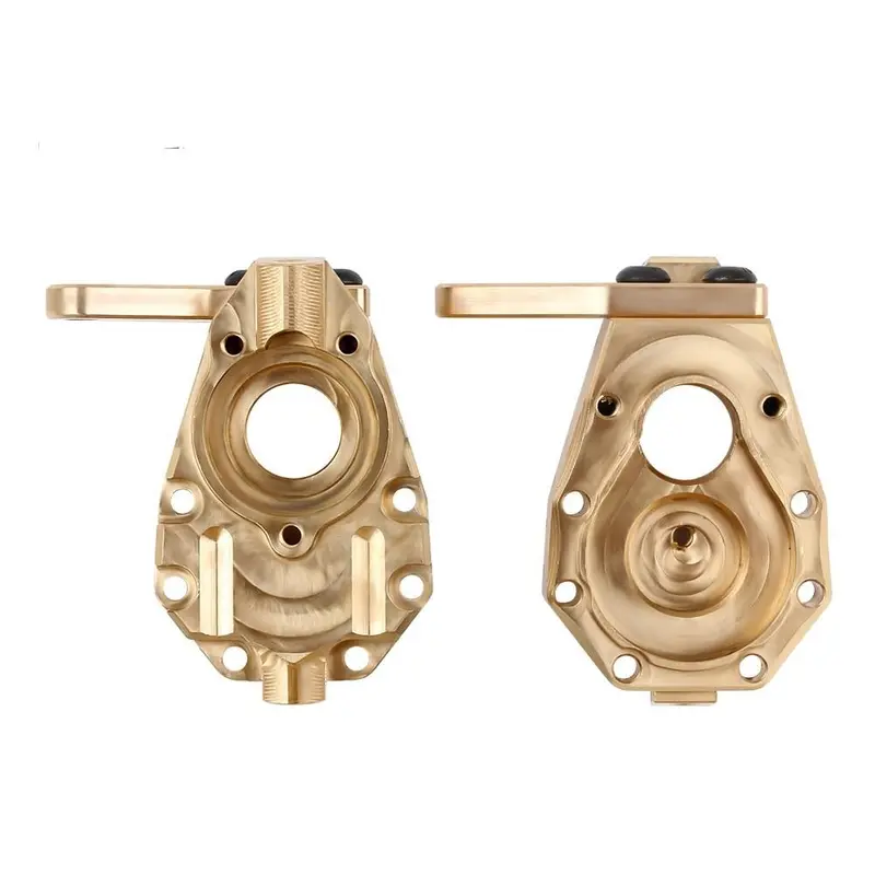 Brass Portal Drive Housing Heavy Counterweight (Style A) For 1/10 Rc Crawler Traxxas Trx-4 8252 Upgrade Parts - 2Pc Set 1