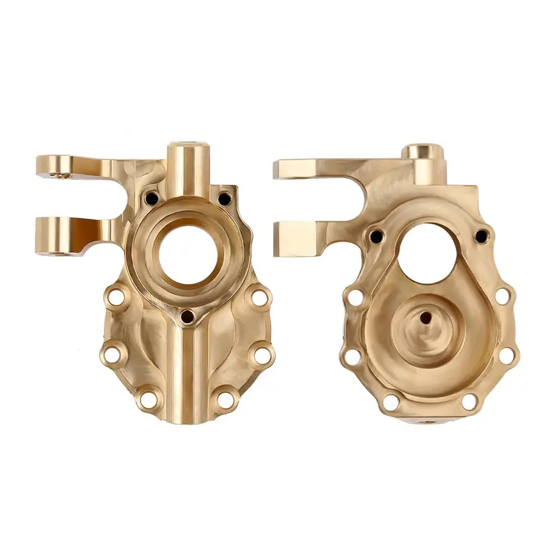 Brass Portal Drive Housing Heavy Counterweight (Style B) For 1/10 Rc Crawler Traxxas Trx-4 Trx4 8252 Upgrade Parts - 2Pc Set 1