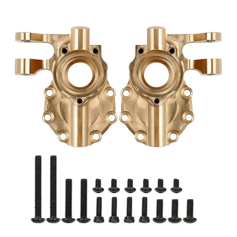 Brass Portal Drive Housing Heavy Counterweight (Style B) For 1/10 Rc Crawler Traxxas Trx-4 Trx4 8252 Upgrade Parts - 2Pc Set 2