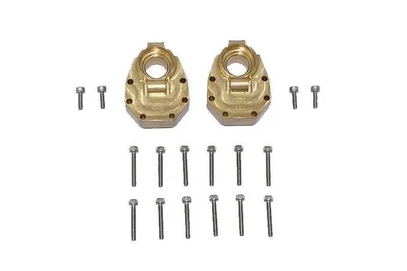 Brass Rear Knuckle Arms Inner Case For Traxxas 1:10 Rc Crawler Trx-4 / Trx-6 - 2Pc Set 1