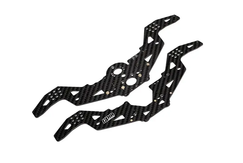 Carbon Fiber Chassis Side Panels For Losi 1/18 Mini Lmt 4X4 Brushed Monster Truck Rtr Los01026 Upgrade Parts 1