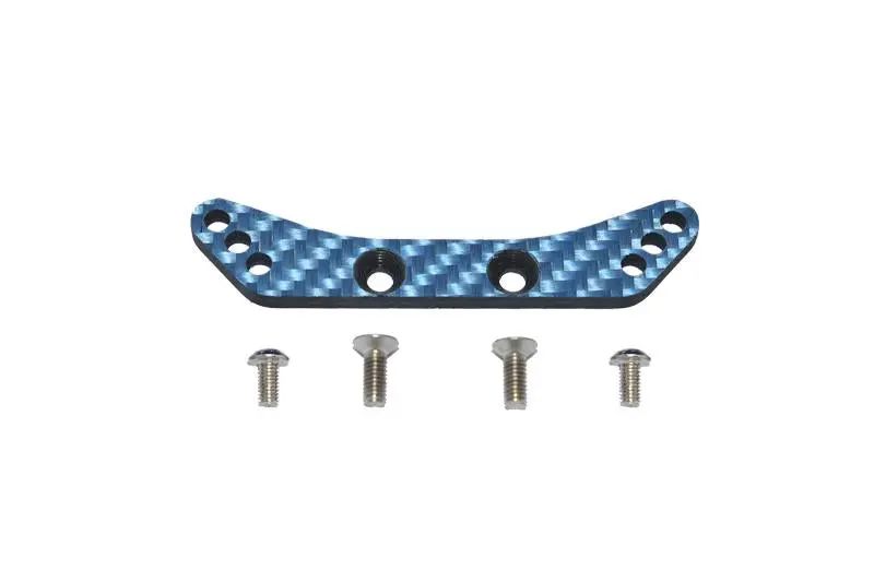 Carbon Fiber Front Shock Tower For Tamiya 1/10 4Wd Ta08 Pro 58693 - 5Pc Set Blue 1