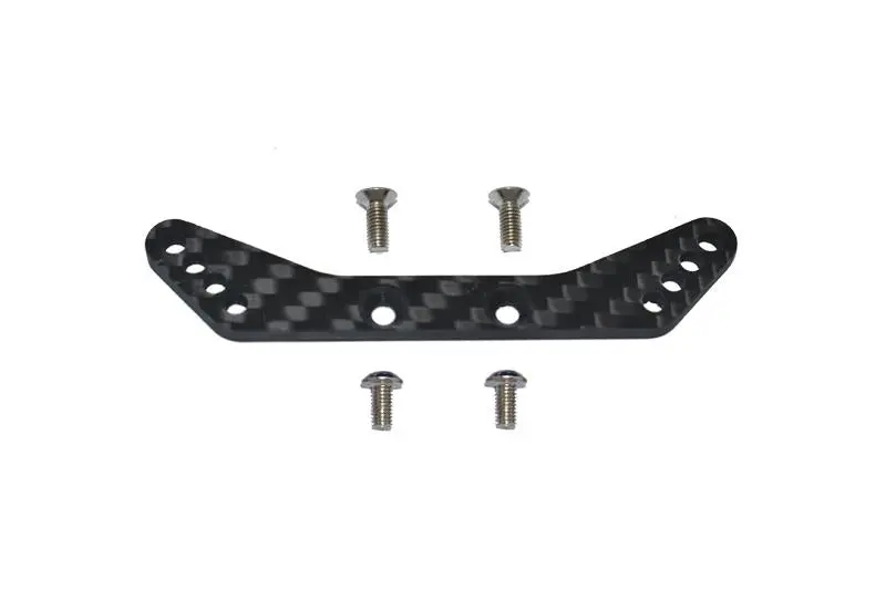 Carbon Fiber Rear Shock Tower For Tamiya 1/10 4Wd Ta08 Pro 58693 - 5Pc Set Black 1