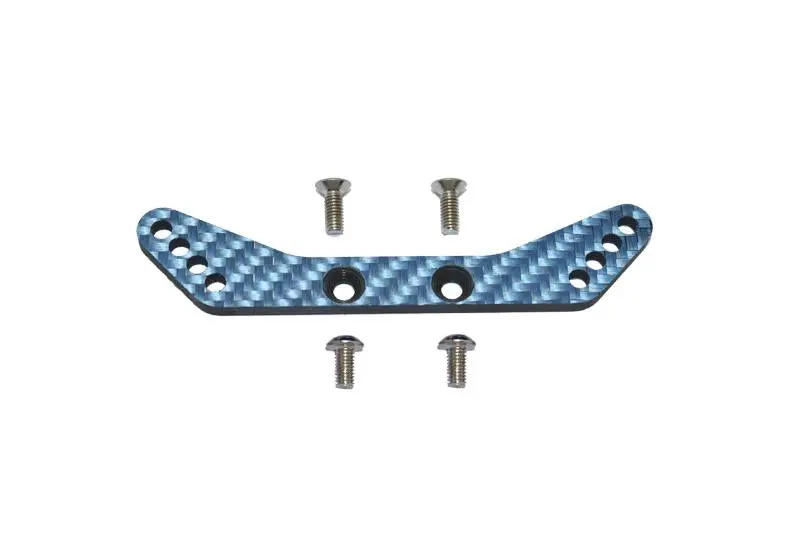 Carbon Fiber Rear Shock Tower For Tamiya 1/10 4Wd Ta08 Pro 58693 - 5Pc Set Blue 1