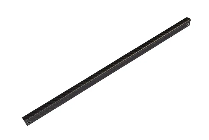 Carbon Fibre Chassis Brace For Traxxas 1/8 4Wd Sledge Monster Truck 95076-4 - 1Pc Set Black 1