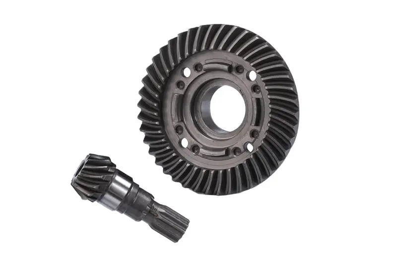 Chrome Steel Front Spiral Bevel Gears For Traxxas 1:5 X Maxx 6S / X Maxx 8S / Xrt 8S Monster Truck Upgrades - 1 Set Black 1