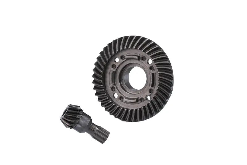 Chrome Steel Rear Spiral Bevel Gears For Traxxas 1:5 X Maxx 6S / X Maxx 8S / Xrt 8S Monster Truck Upgrades - 1 Set Black 1