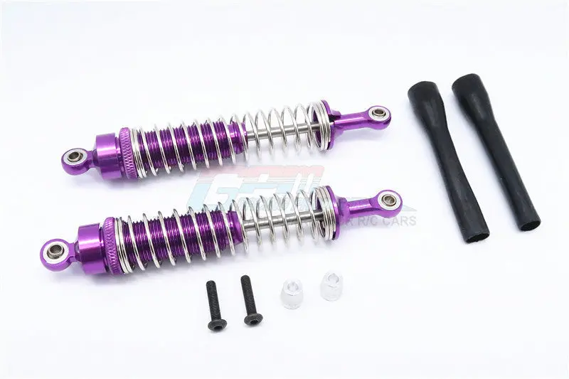 Copy Of Hpi Bullet 3.0 Nitro & Bullet Flux Aluminum Front/Rear Adjustable Spring Damper With 3.5Mm Thick Steel Shaft - 1Pr Set Purple 1