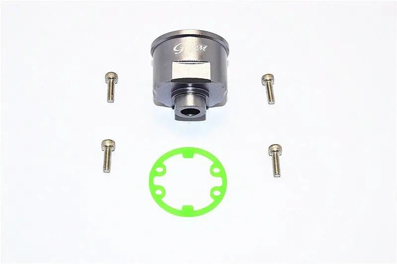 Copy Of Traxxas E-Revo Aluminum Front/Rear Differential Carrier - 1Pc Set Gray Silver 1