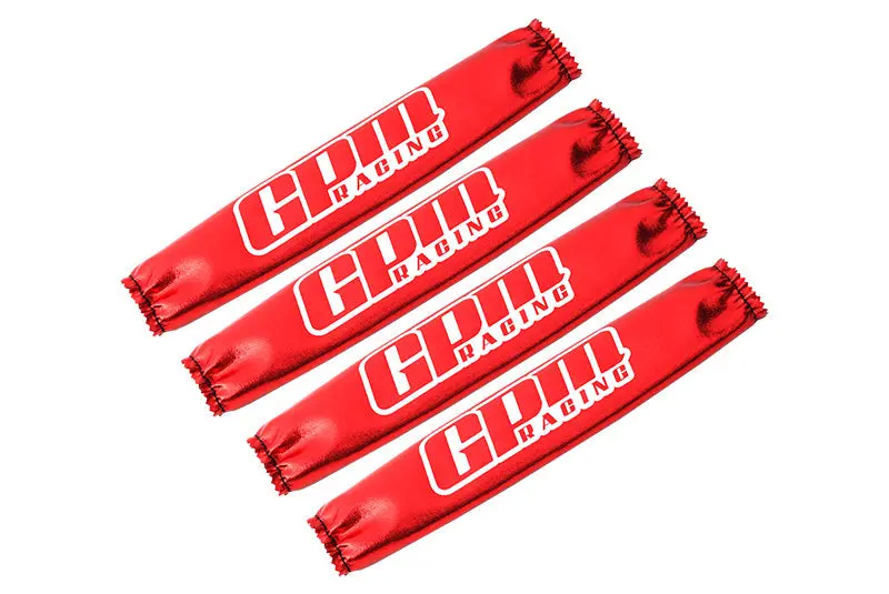 Custom Design Shock Wraps 4Pcs Set For Traxxas 1/5 X Maxx 6S 8S Arrma Kraton 8S Monster Truck Upgrade Parts - Red 1