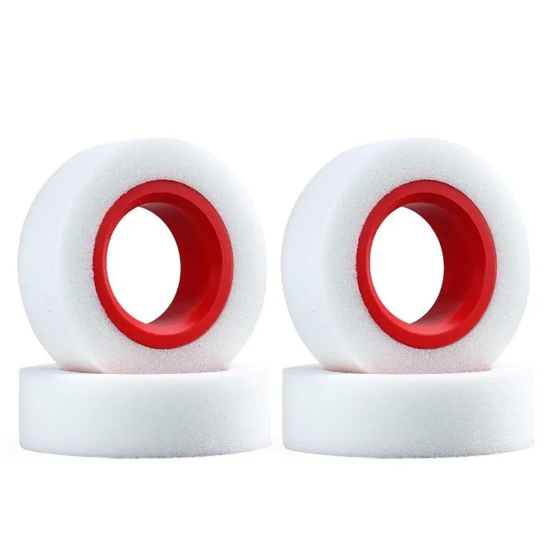 Double Layer 1.9 Sponge Dual Stage Tpe Foam For 114Mm-120Mm 1.9" Wheel Tires Rc Crawler Axial Scx10 90046 Traxxas Trx4 - 4 Pcs 1