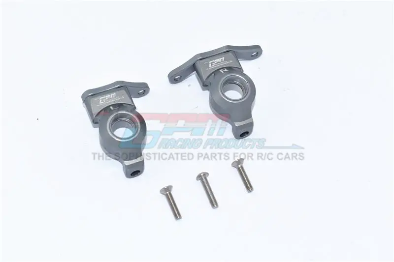Element Enduro Sendero Trail Truck Aluminum Front Knuckle Arm -  2Pc Set Gray Silver 1