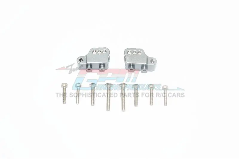 Element Enduro Sendero Trail Truck Aluminum Front Or Rear Suspension Link Mount - 2Pc Set Gray Silver 1