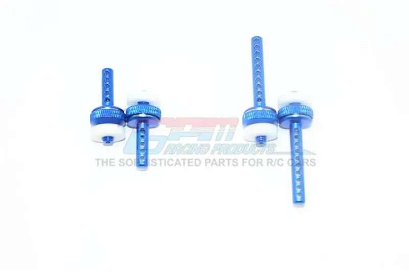 Element Enduro Sendero Trail Truck Aluminum Front + Rear Magnetic Body Posts - 4Pc Set Blue 1
