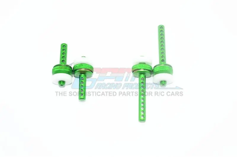 Element Enduro Sendero Trail Truck Aluminum Front + Rear Magnetic Body Posts - 4Pc Set Green 1