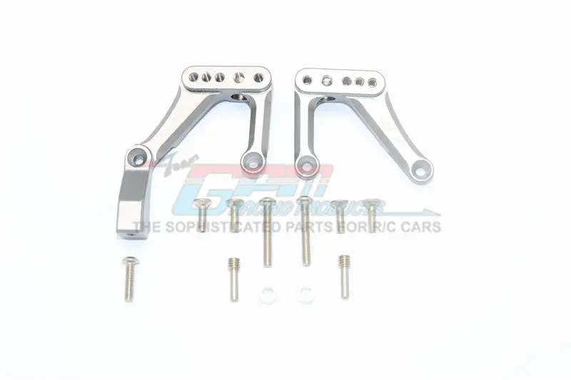 Element Enduro Sendero Trail Truck Aluminum Front Shock Mount - 2Pc Set Gray Silver 1