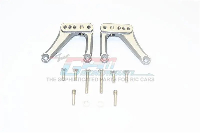 Element Enduro Sendero Trail Truck Aluminum Rear Shock Mount - 2Pc Set Gray Silver 1