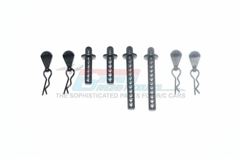 Element Enduro Sendero Trail Truck Upgrade Parts Aluminum Front + Rear Body Post - 8Pc Set Black 1