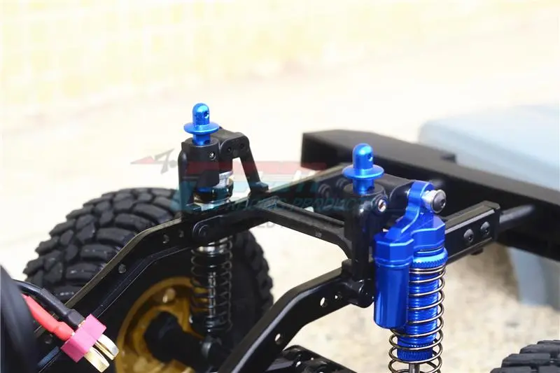 Element Enduro Sendero Trail Truck Upgrade Parts Aluminum Front + Rear Body Post - 8Pc Set Green 2
