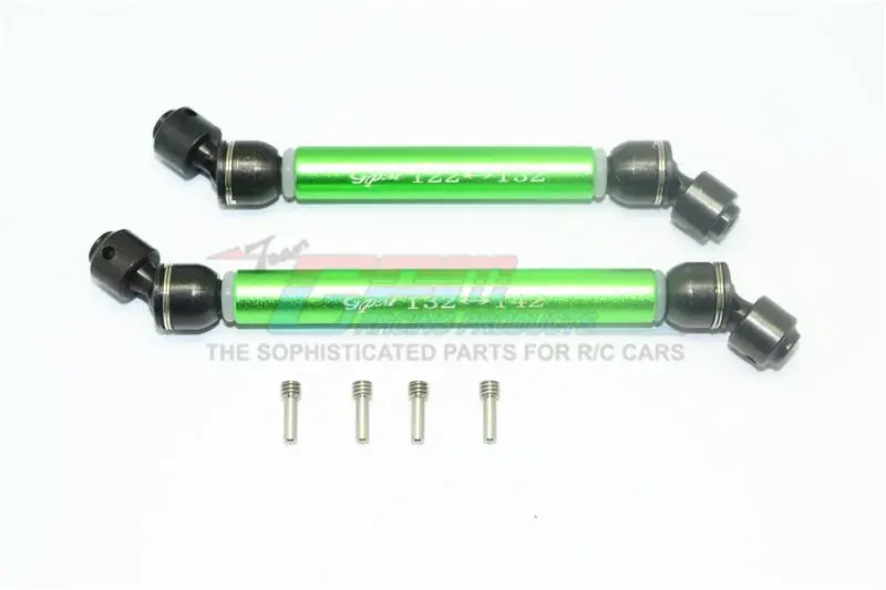 Element Enduro Sendero Trail Truck Upgrade Parts Steel + Aluminium Front Cvd Drive Shaft - 1Pr Set Green 1