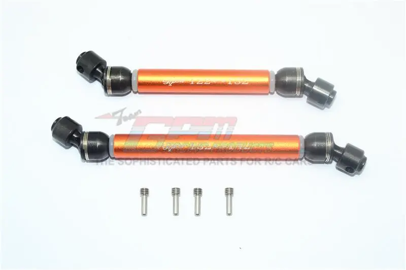 Element Enduro Sendero Trail Truck Upgrade Parts Steel + Aluminium Front Cvd Drive Shaft - 1Pr Set Orange 1