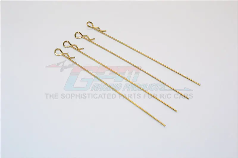 Extend Long Flu Body Clip Set (Stick Length Of 120Mm) - 4Pcs Gold 1