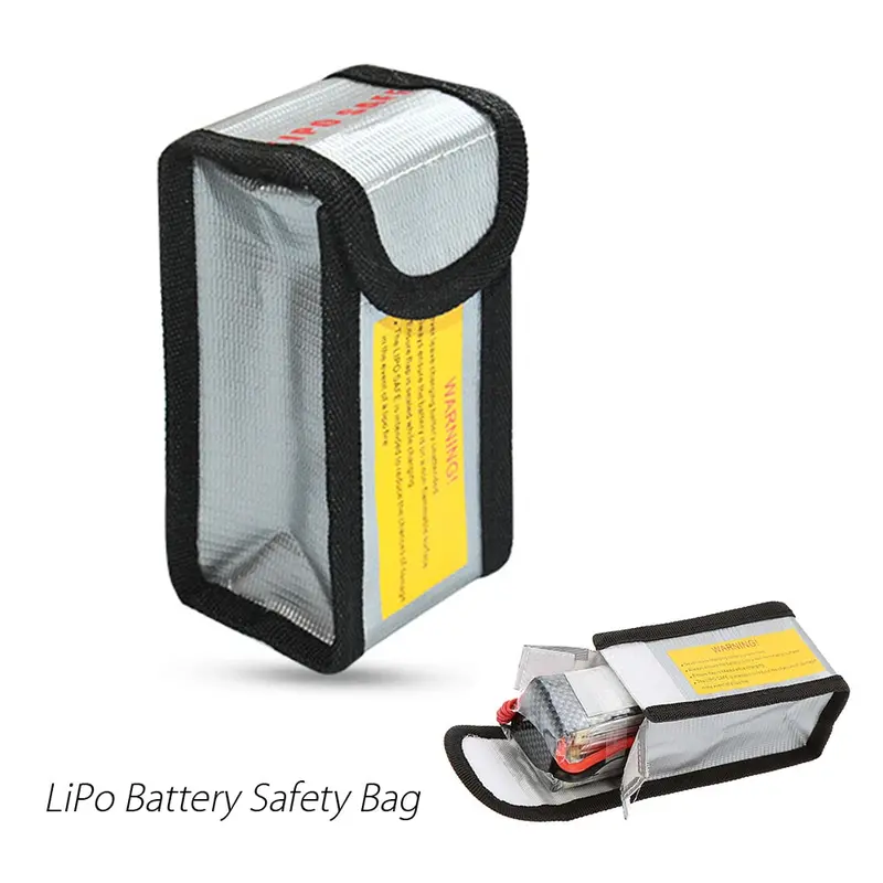 Fireproof Explosion-Proof Lipo Battery Safety Protection Bag 6.4X5x12.5Cm For Rc Battery 1