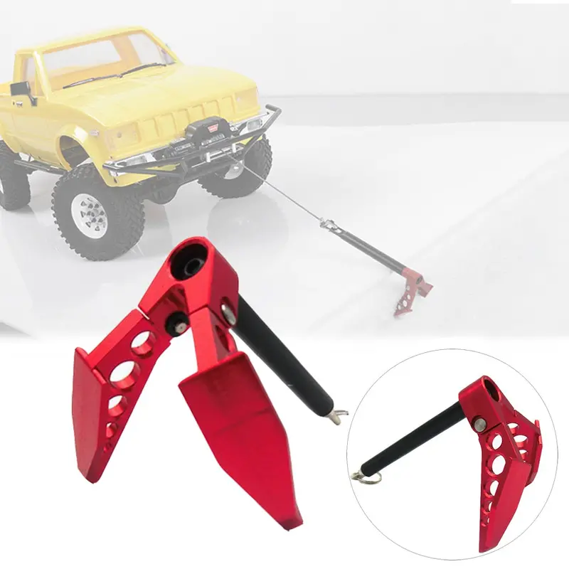 Foldable Winch Anchor Earth Anchor Decoration Tool For 1:10 Rc Rc Rock Crawler Car 1