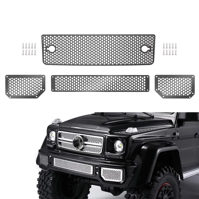 Front Metal Grille Upgrade Decoration Parts For 1:10 Rc Crawler Traxxas Trx4 G500 Trx6 G63 - 1 Set 1