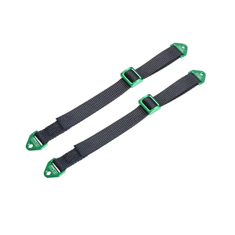 Front Or Rear Suspension Travel Limit Straps For Losi 1:8 Lmt 1.0 & 2.0 / 1:6 Super Baja 1.0 & 2.0 / 1:10 Baja Rey / Rock Rey / Traxxas 1:7 Udr / Axial 1:10 Rbx10 - Green+Black 1