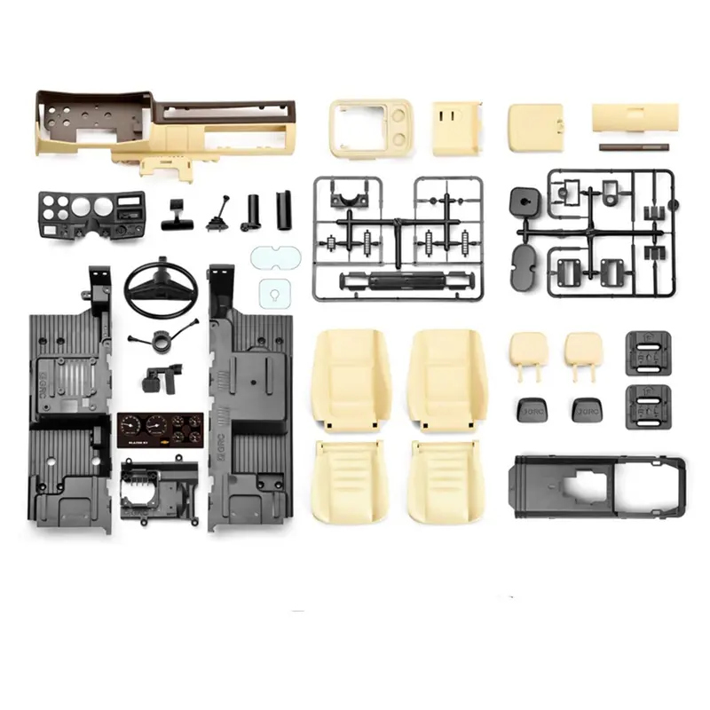 Full Interior Body Shell Cab Seat Kit For 1/10 Rc Crawler Car Traxxas Trx4 1979 Blazer - White 1