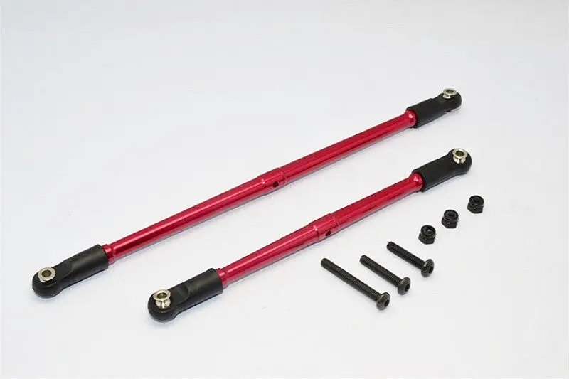 Gmade Crawler R1 Rock Buggy Aluminum 4Mm Anti-Thread Steering Tie Rod - 2Pcs Set Red 1