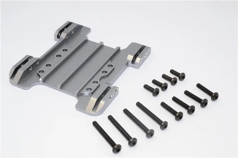 Gmade Crawler R1 Rock Buggy Aluminum Center Skid Plate - 1Pc Set Gray Silver 1