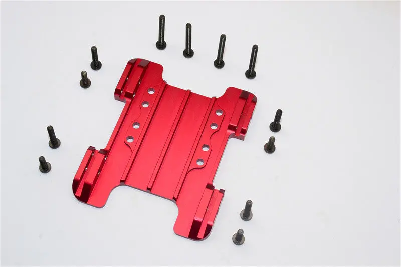 Gmade Crawler R1 Rock Buggy Aluminum Center Skid Plate - 1Pc Set Red 1
