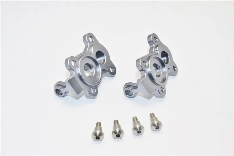 Gmade Crawler R1 Rock Buggy Aluminum Front C-Hub - 1Pr Set Gray Silver 1