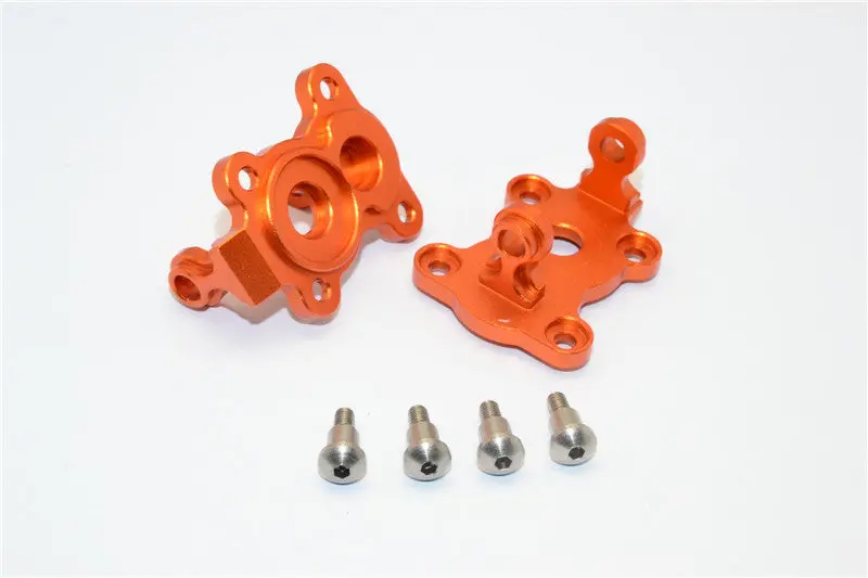 Gmade Crawler R1 Rock Buggy Aluminum Front C-Hub - 1Pr Set Orange 1