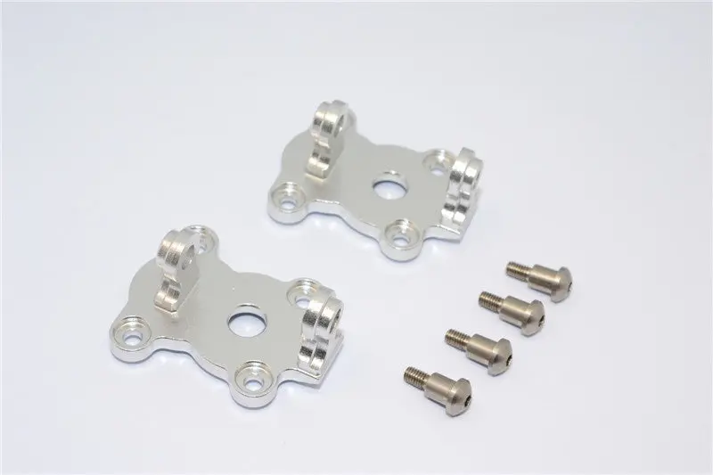 Gmade Crawler R1 Rock Buggy Aluminum Front C-Hub - 1Pr Set Silver 1