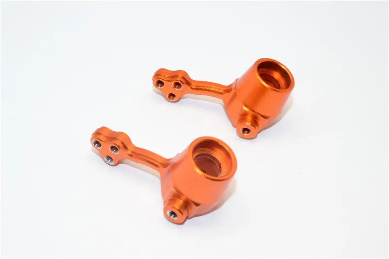 Gmade Crawler R1 Rock Buggy Aluminum Front Knuckle Arm - 1Pr Orange 1