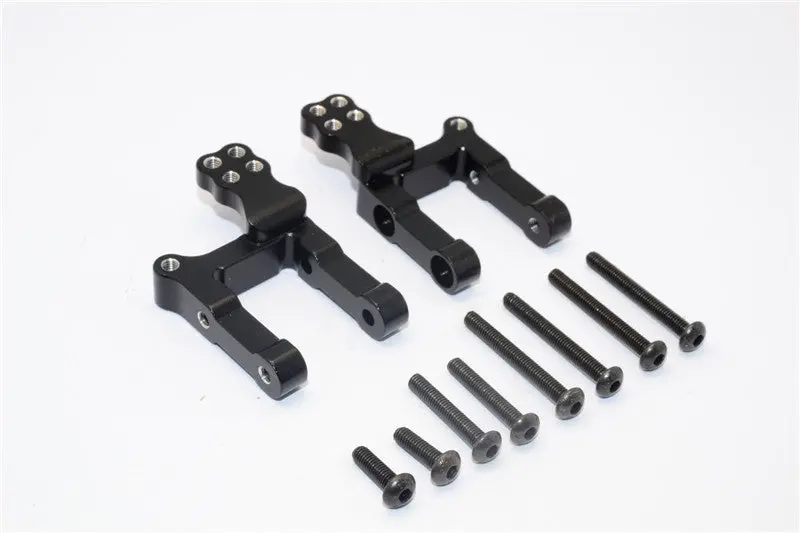 Gmade Crawler R1 Rock Buggy Aluminum Front/Rear Axle Link Mount - 2Pcs Set Black 1