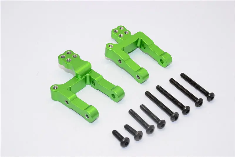 Gmade Crawler R1 Rock Buggy Aluminum Front/Rear Axle Link Mount - 2Pcs Set Green 1