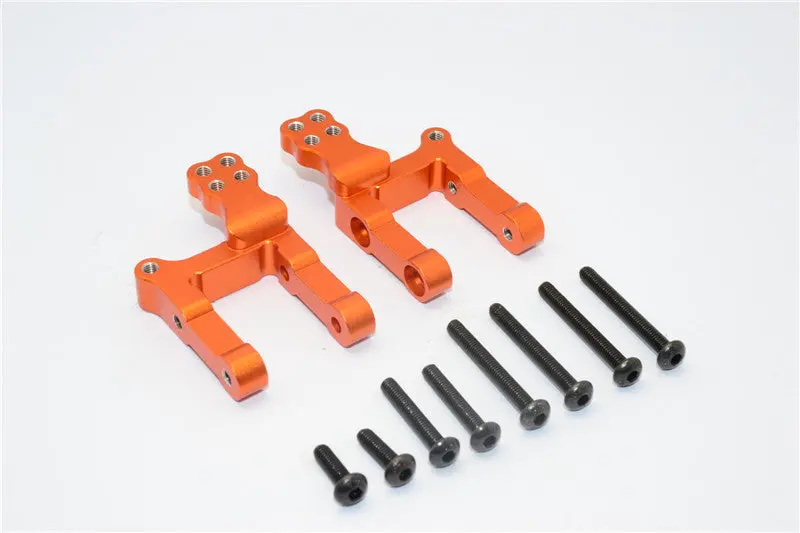Gmade Crawler R1 Rock Buggy Aluminum Front/Rear Axle Link Mount - 2Pcs Set Orange 1