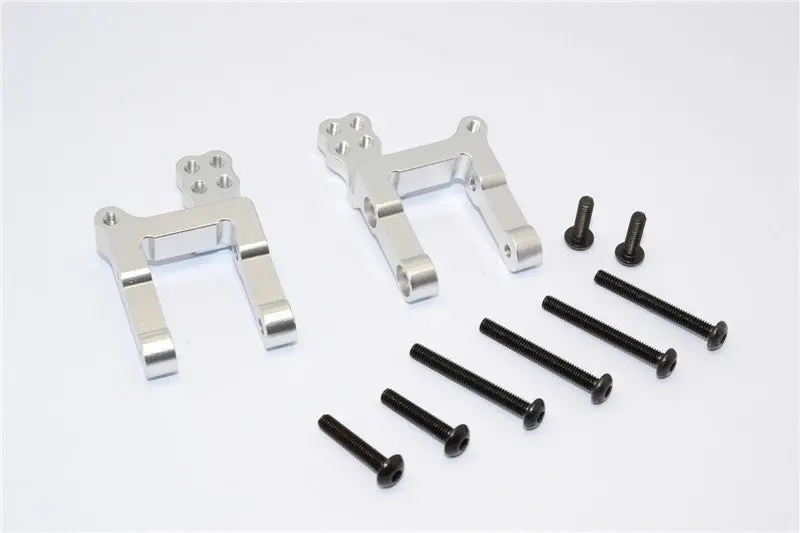Gmade Crawler R1 Rock Buggy Aluminum Front/Rear Axle Link Mount - 2Pcs Set Silver 1