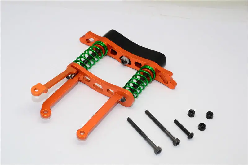 Gmade Crawler R1 Rock Buggy Aluminum Front/Rear Bumper Absorber - 1 Set Orange 1