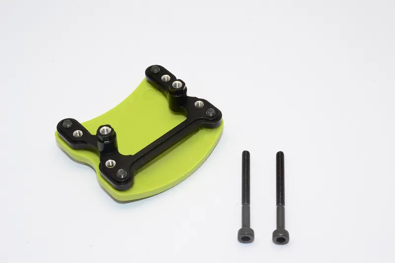 Gmade Crawler R1 Rock Buggy Aluminum + Plastic Front/Rear Skid Plate Mount - 1 Set Black 1