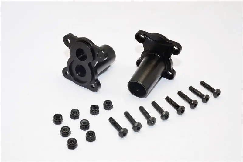Gmade Crawler R1 Rock Buggy Aluminum Straight Axle Adapter - 2Pcs Set Black 1