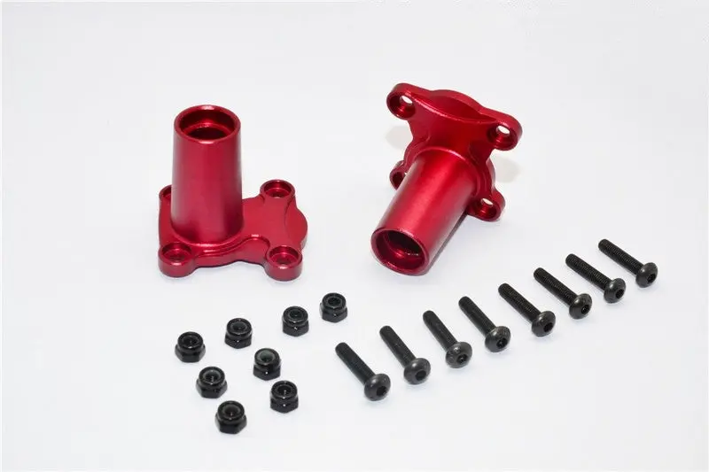 Gmade Crawler R1 Rock Buggy Aluminum Straight Axle Adapter - 2Pcs Set Red 1
