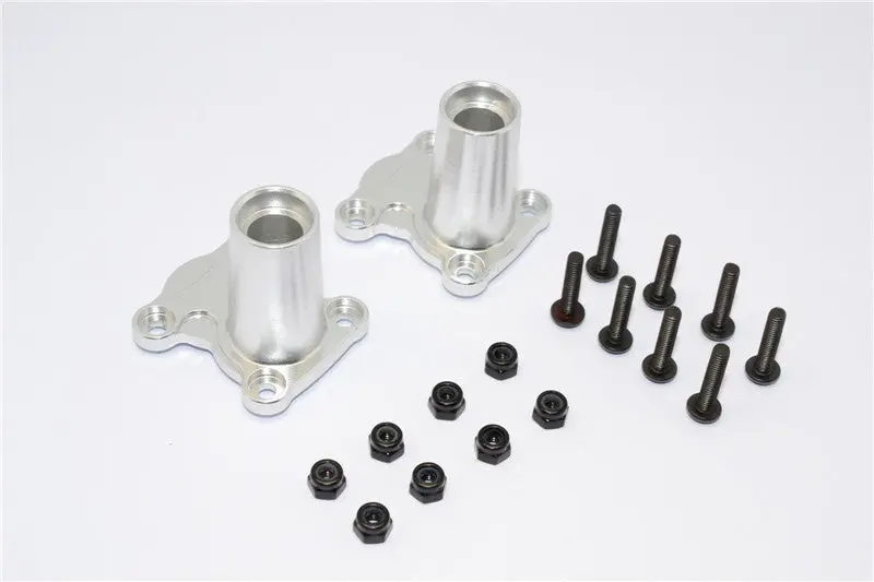 Gmade Crawler R1 Rock Buggy Aluminum Straight Axle Adapter - 2Pcs Set Silver 1
