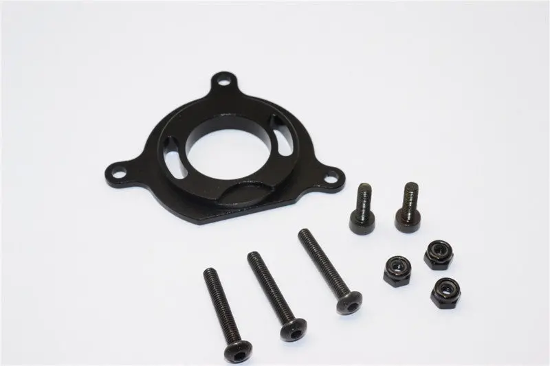 Gmade Crawler R1 Rock Buggy & Gs01 Sawback Aluminum Motor Plate - 1Pc Set Black 1