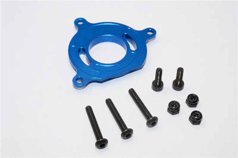 Gmade Crawler R1 Rock Buggy & Gs01 Sawback Aluminum Motor Plate - 1Pc Set Blue 1