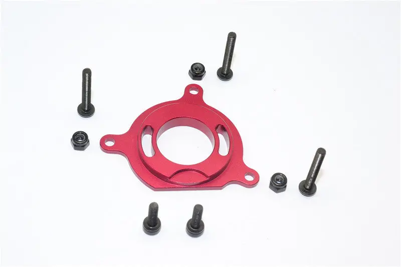 Gmade Crawler R1 Rock Buggy & Gs01 Sawback Aluminum Motor Plate - 1Pc Set Red 1